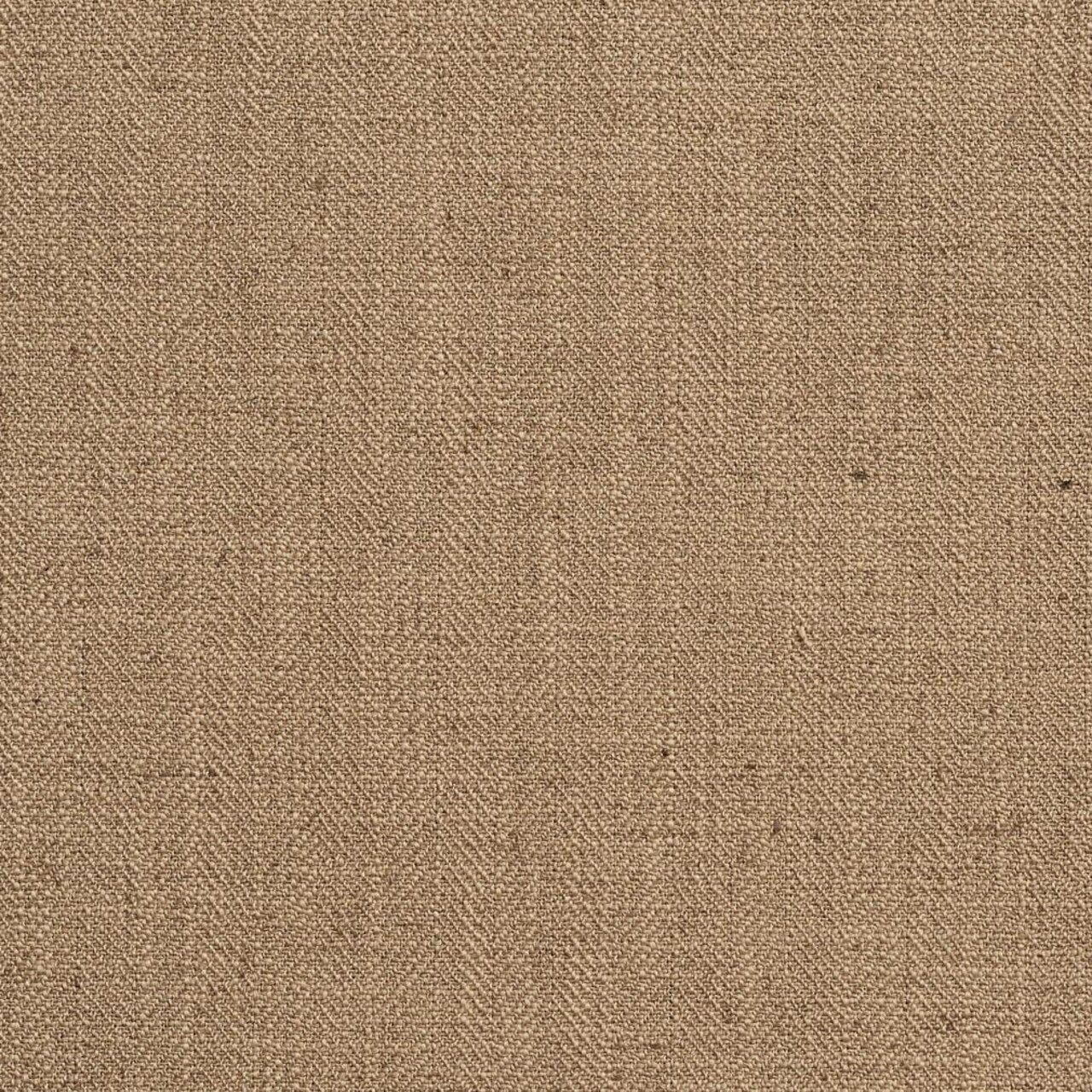 Brown Herringbone Small Scale Linen Look Upholstery Fabric by The Yard - SKU: Callie Burlap